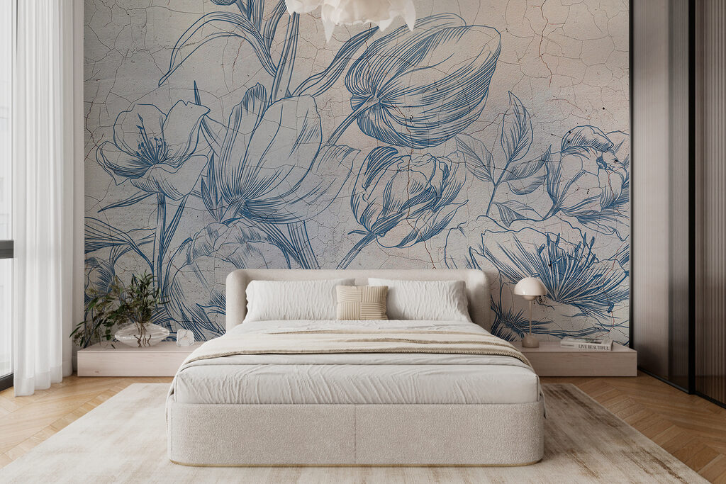 Fleurs et craquelures — intérieur 2