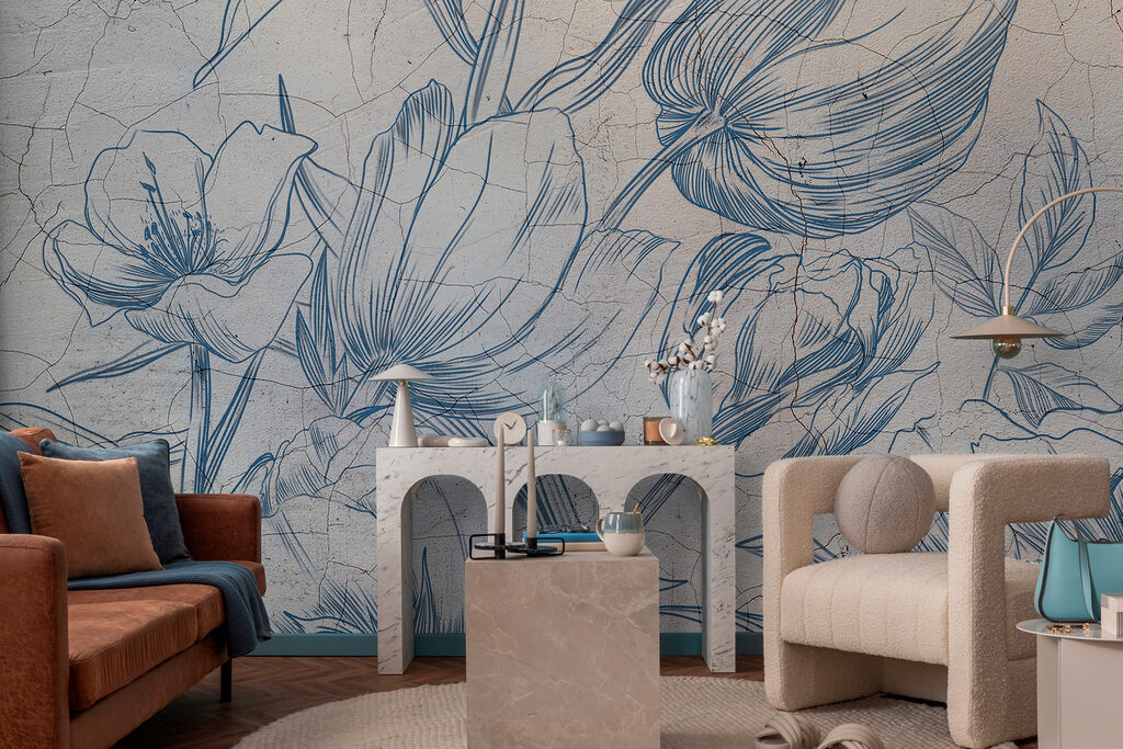 Fleurs et craquelures — intérieur 4