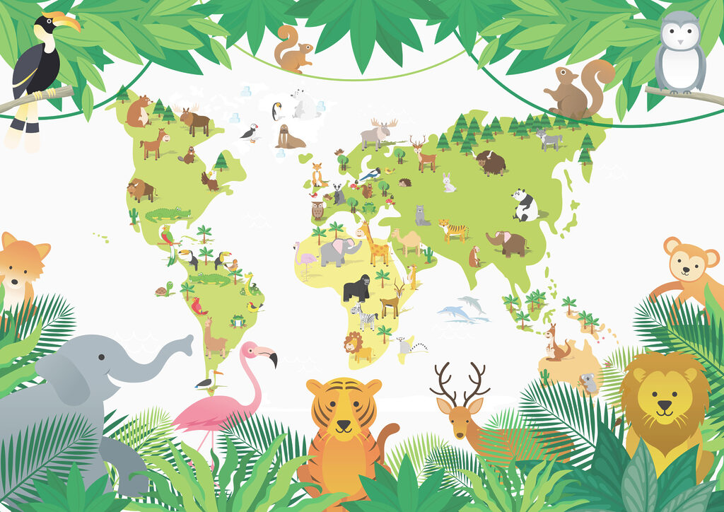 Le monde des animaux — motif complet