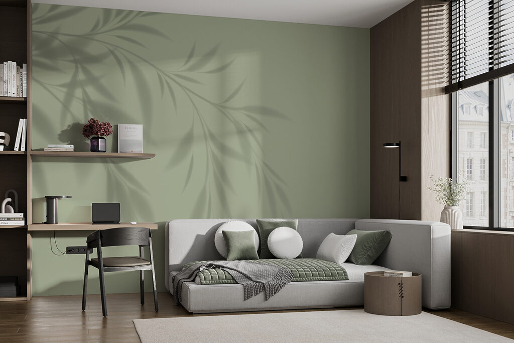 Ombre de feuillage dans un intérieur