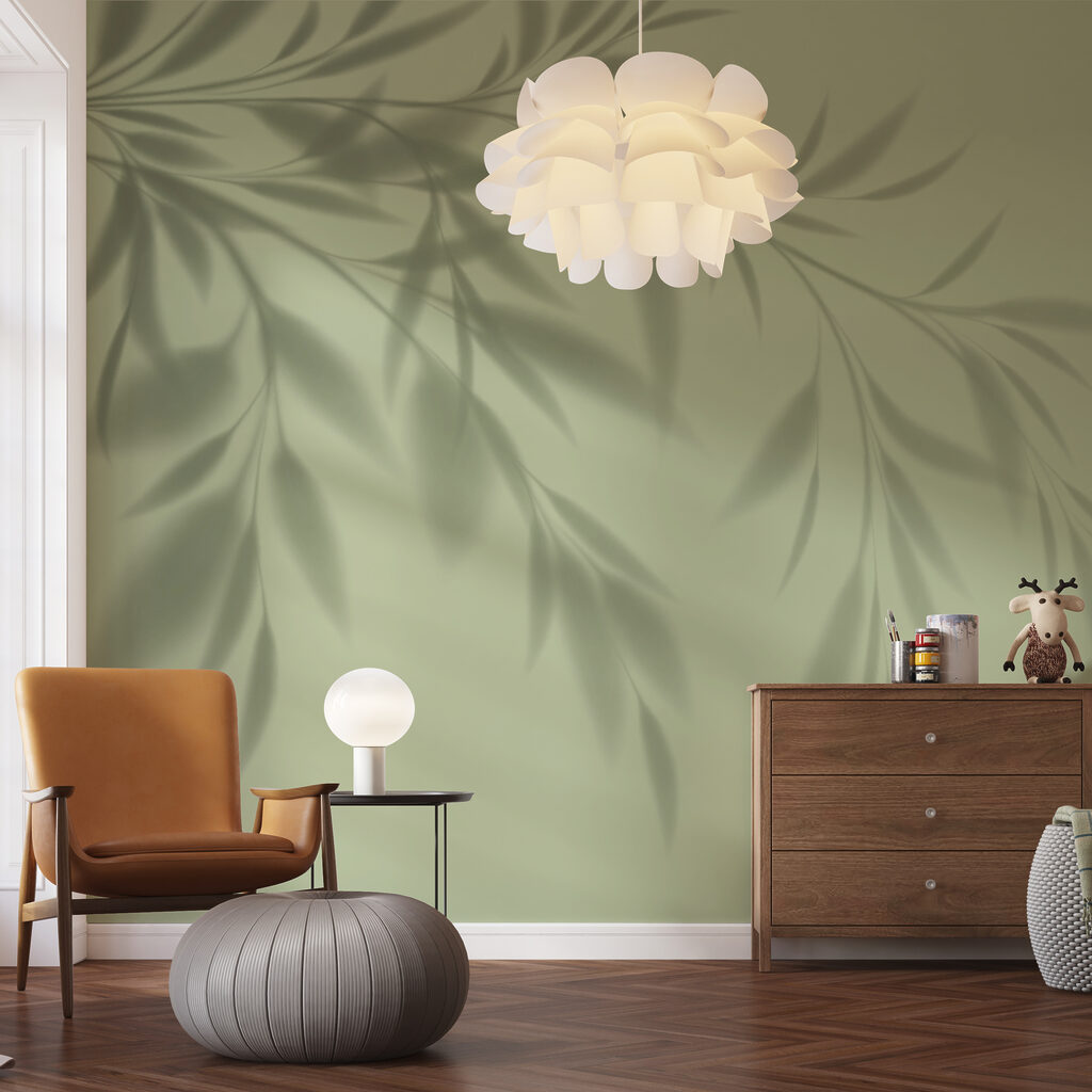Ombre de feuillage dans un intérieur