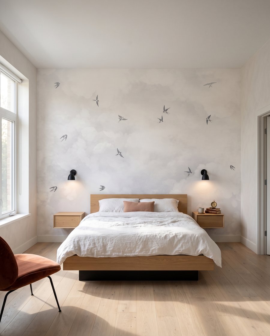 Oiseaux entre les nuages — intérieur 2