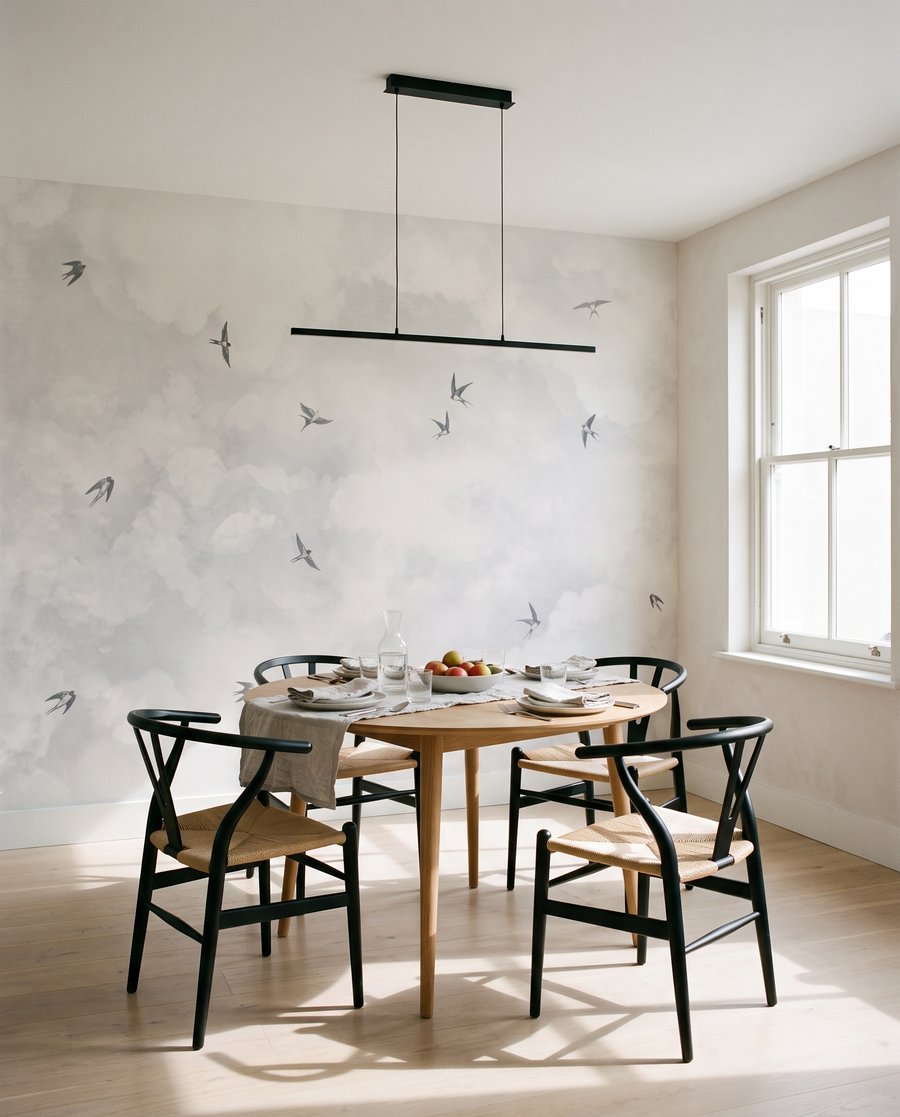 Oiseaux entre les nuages — intérieur 1