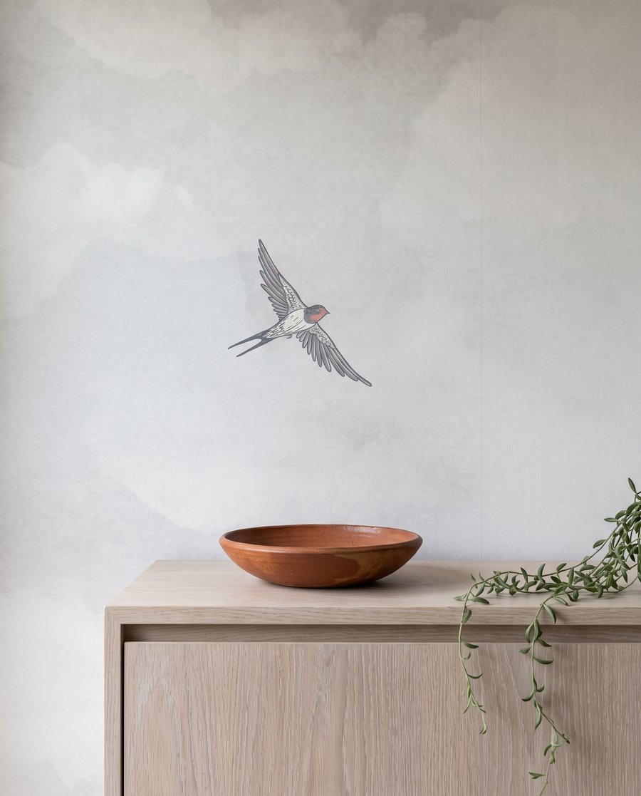 Oiseaux entre les nuages — détail