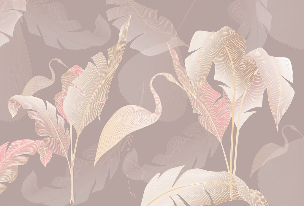 Silhouettes de flamants — motif complet