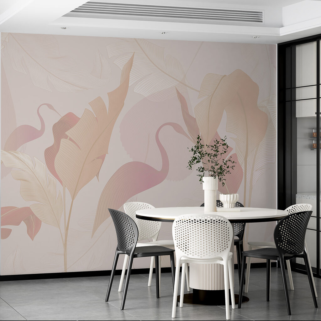 Silhouettes de flamants — intérieur 2