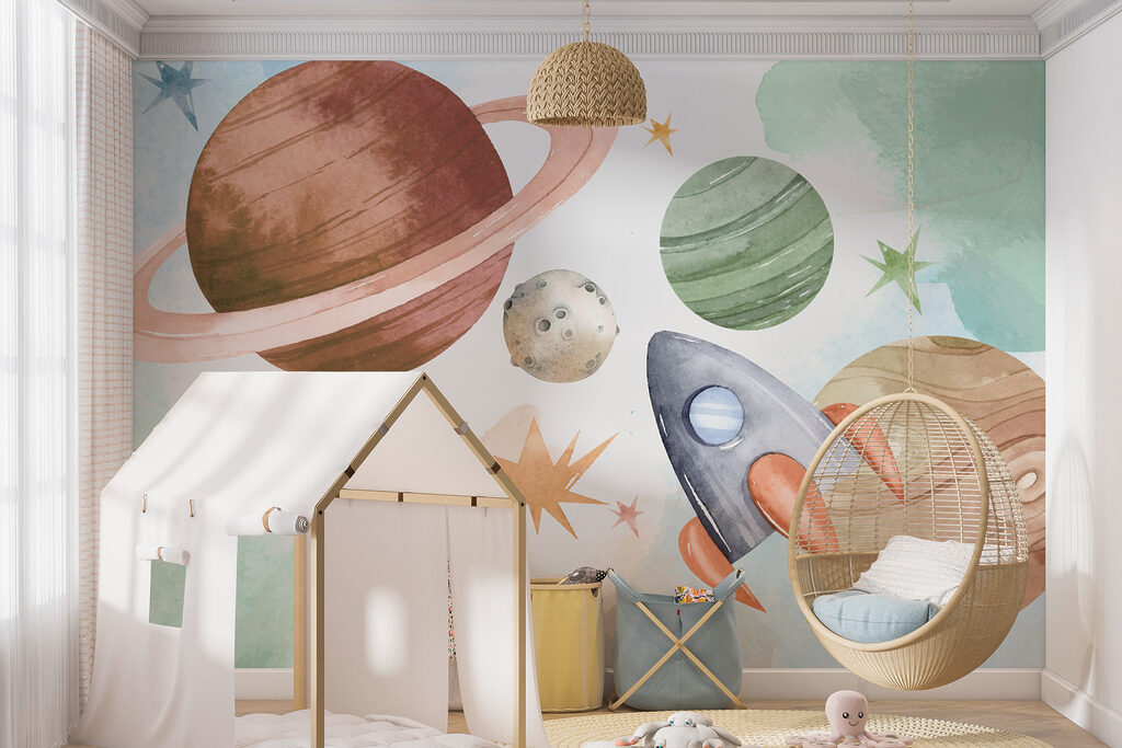 Voyage parmi les étoiles dans un intérieur