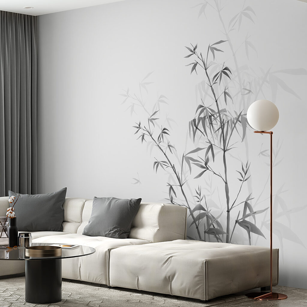 Bambou sur fond clair — intérieur 2