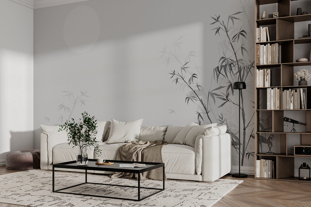 Astre pâle et bambou — intérieur 2