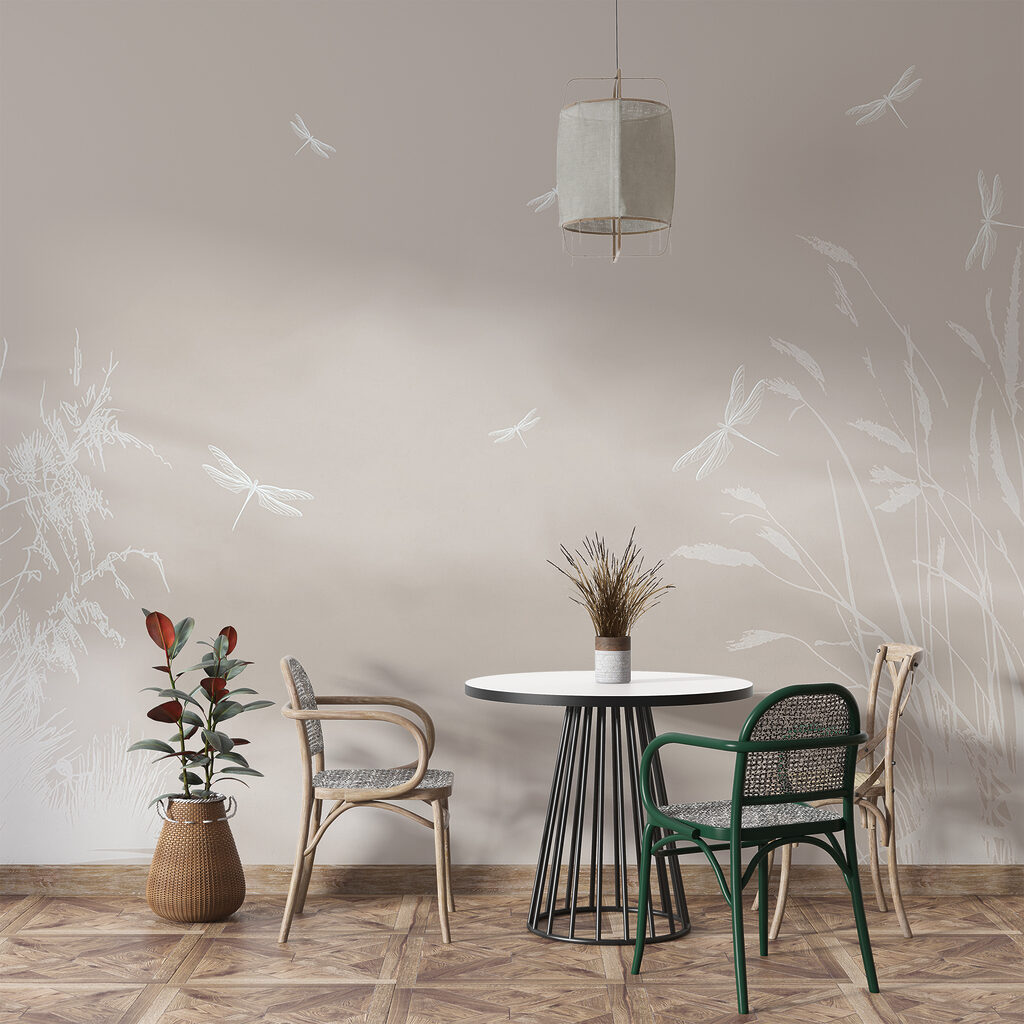Libellules et roseaux — intérieur 2