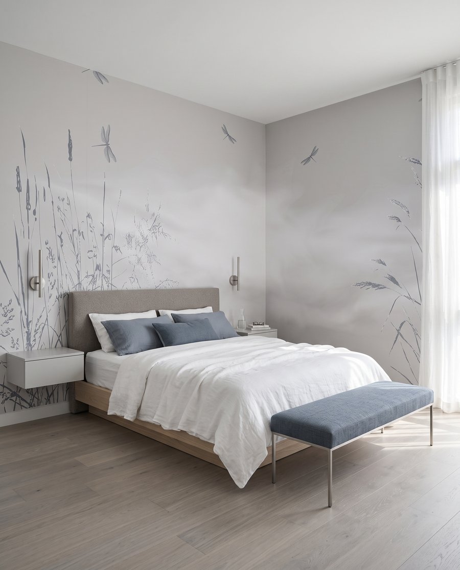Libellules et roseaux — intérieur 2