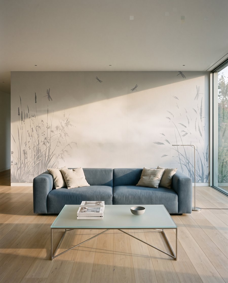 Libellules et roseaux — intérieur 1