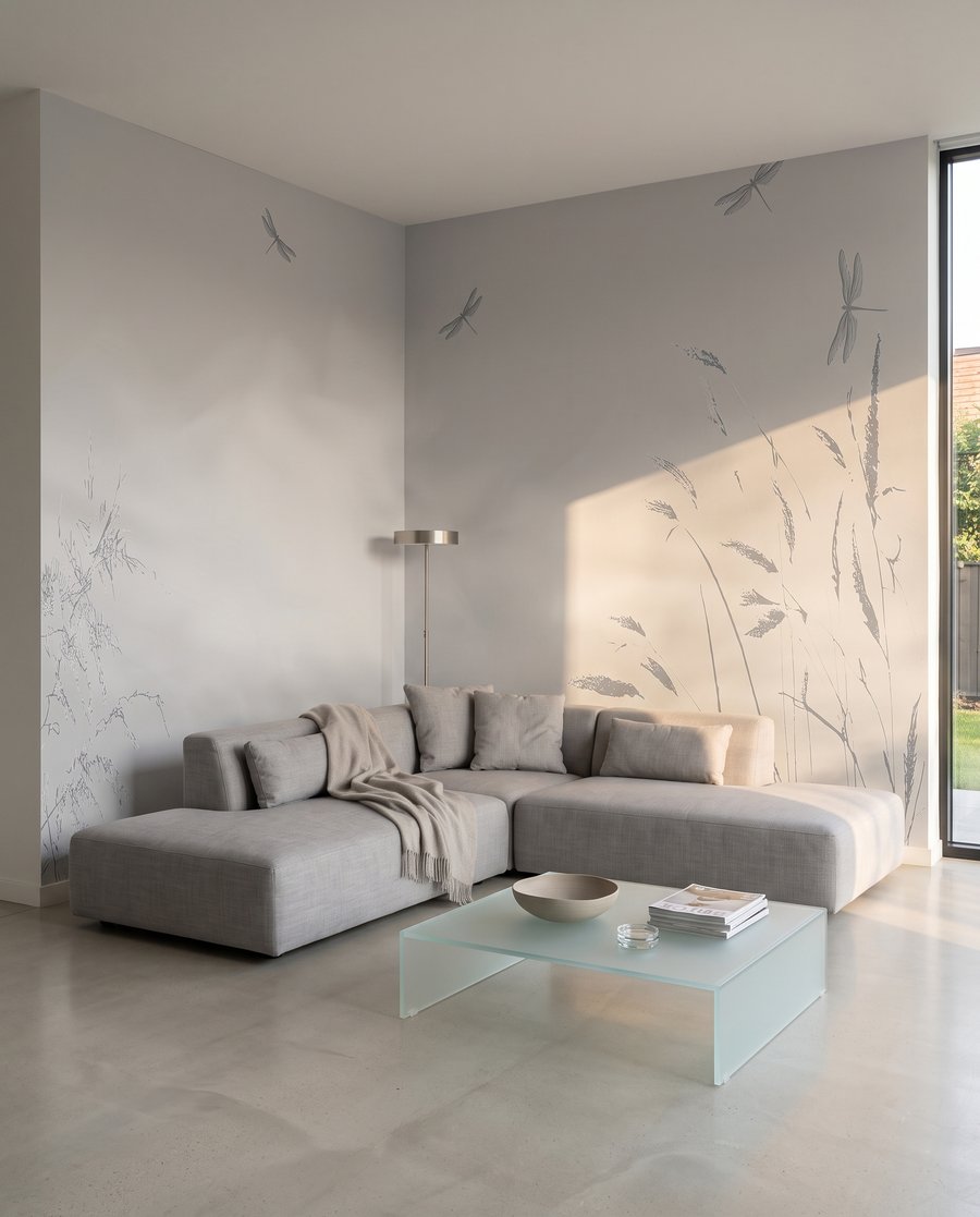 Libellules et roseaux — intérieur 4