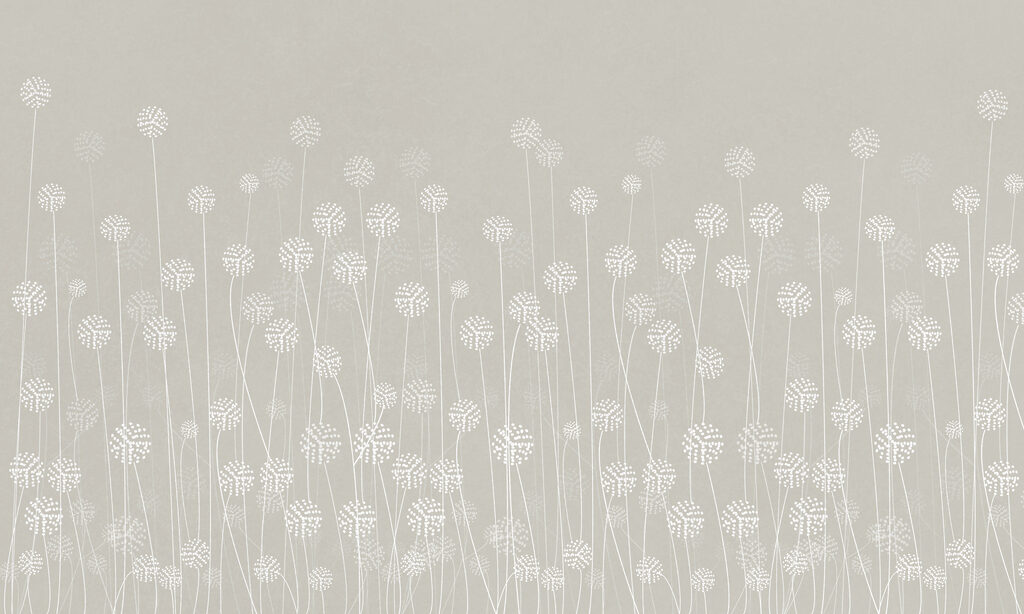 Fleurettes sur fines tiges — motif complet