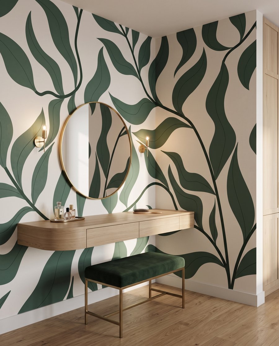 Rameaux en rubans ondulés — intérieur 1