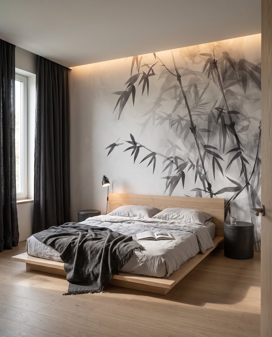 Bambou dans la lumière — intérieur 2