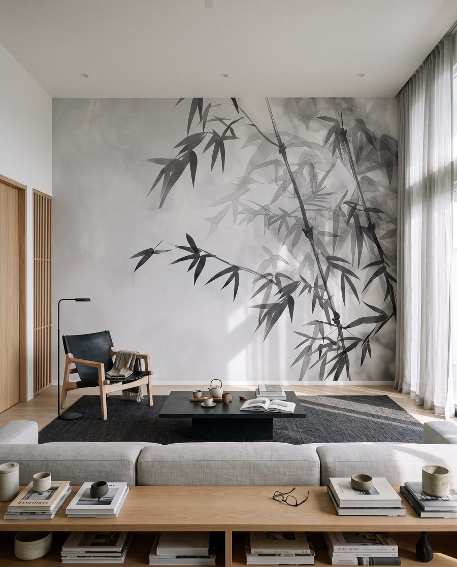 Bambou dans la lumière — intérieur 1