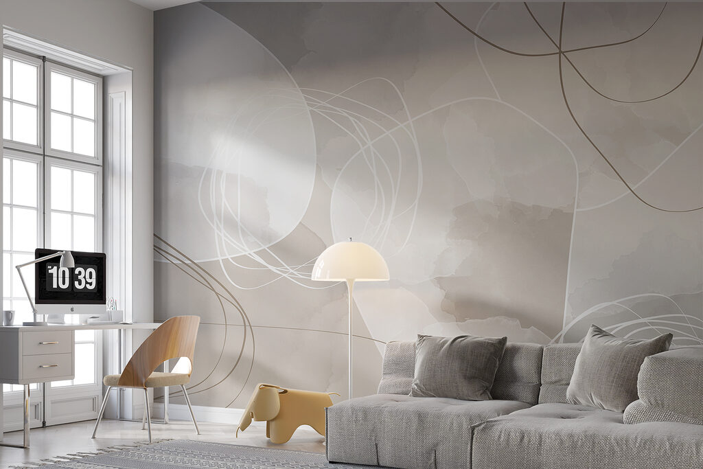 Lignes en boucles libres — intérieur 1
