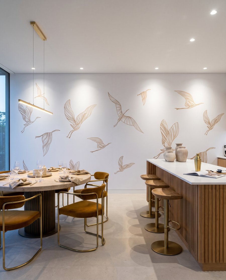 Grues en traits fins — intérieur 6