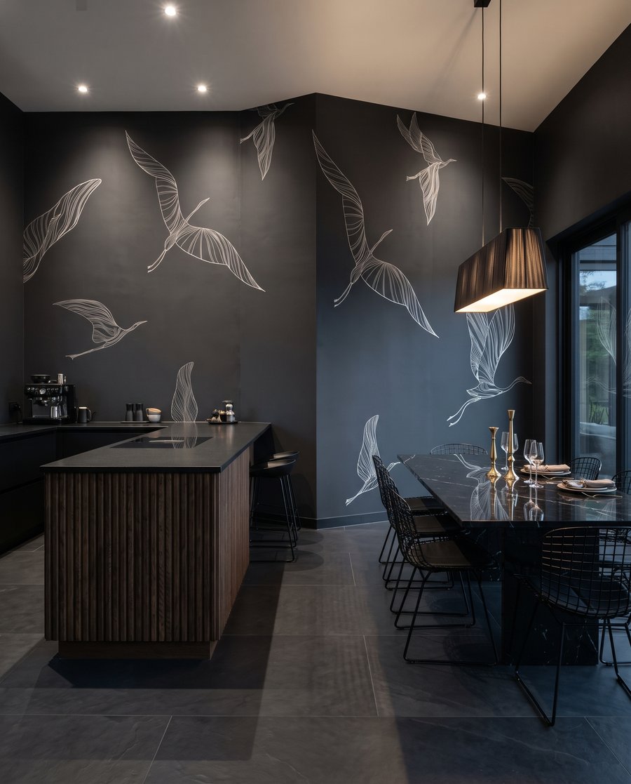 Grues en traits fins — intérieur 4