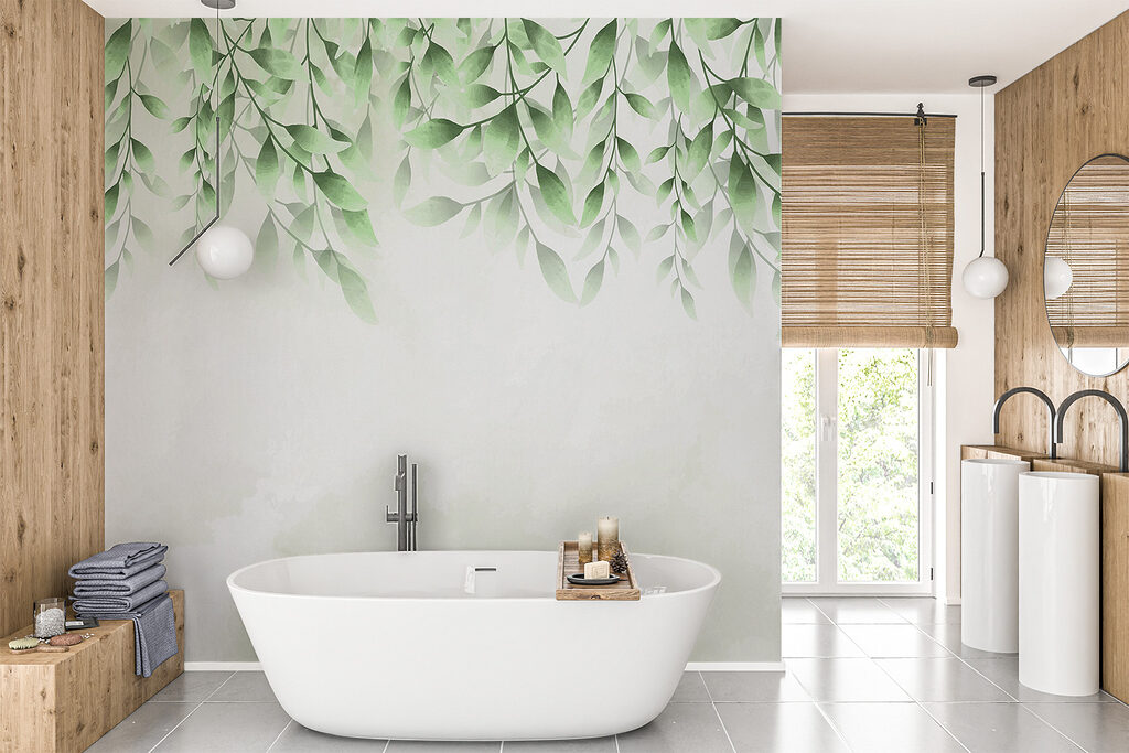 Grappes de feuilles vertes — intérieur 3