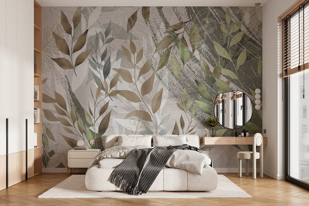 Rameaux sur fond brut — intérieur 1