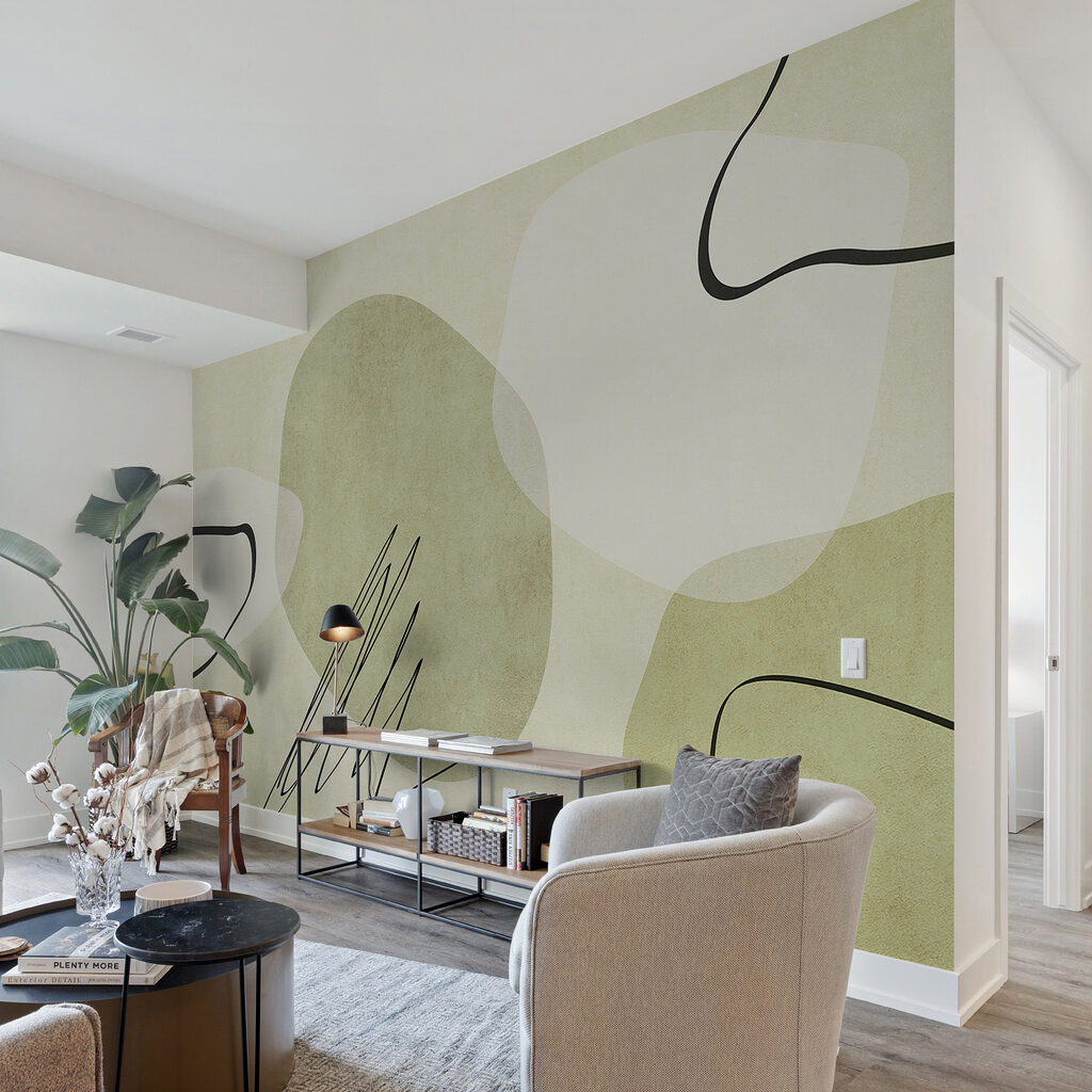 Formes et gribouillis noirs — intérieur 1