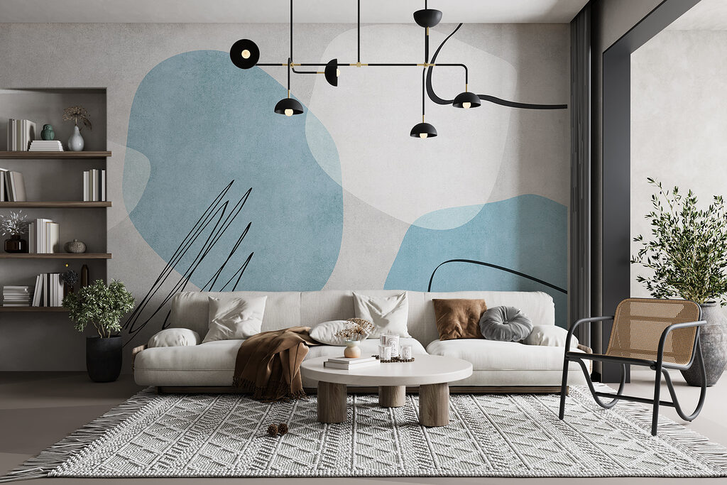 Formes et gribouillis noirs — intérieur 1
