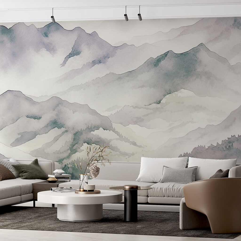 Brume entre les pentes dans un intérieur