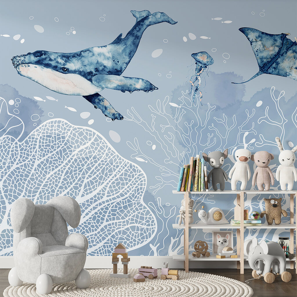 Baleine au-dessus des coraux — intérieur 3