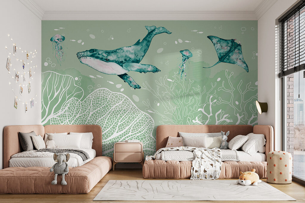 Baleine au-dessus des coraux — intérieur 3