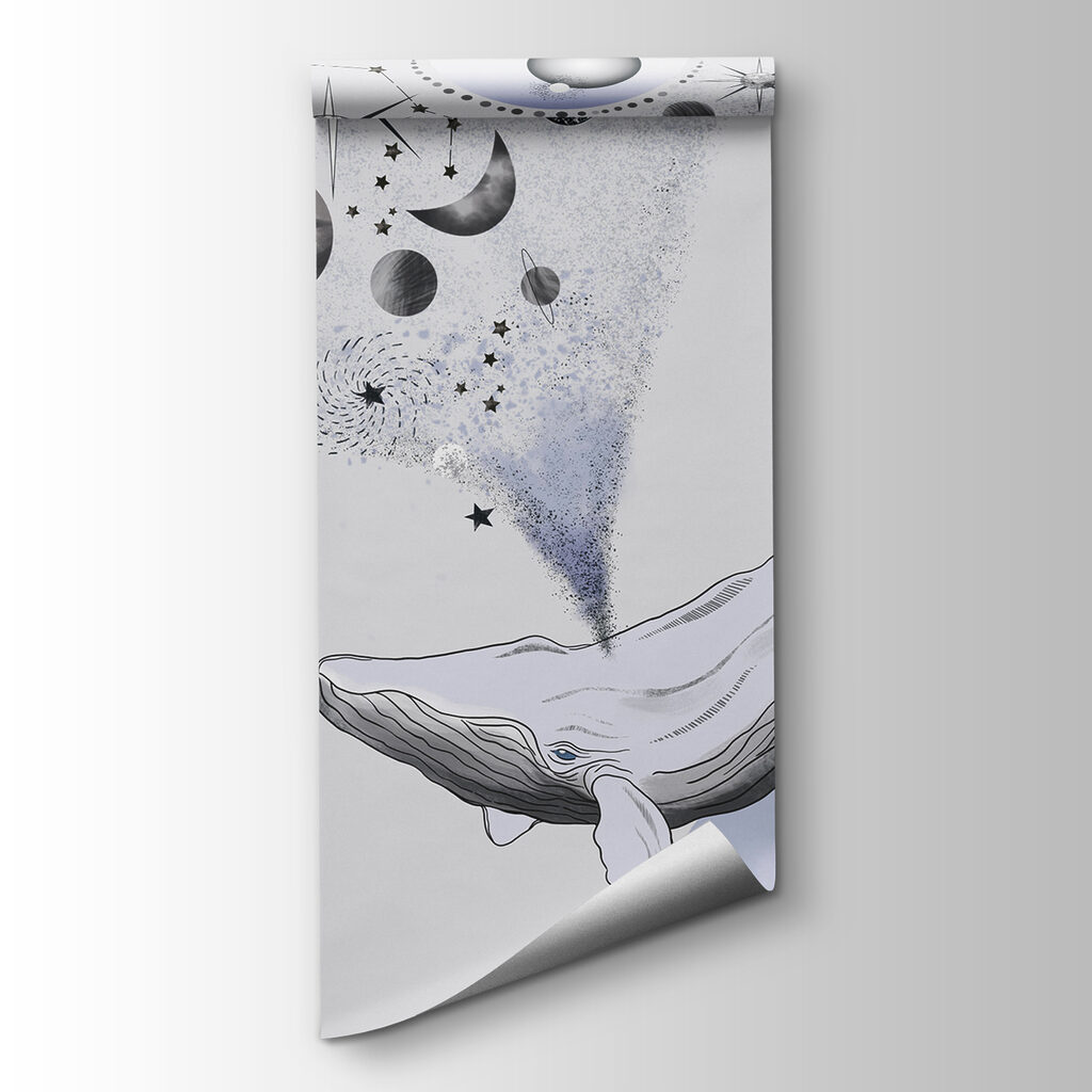 Baleines parmi les planètes — vue du produit