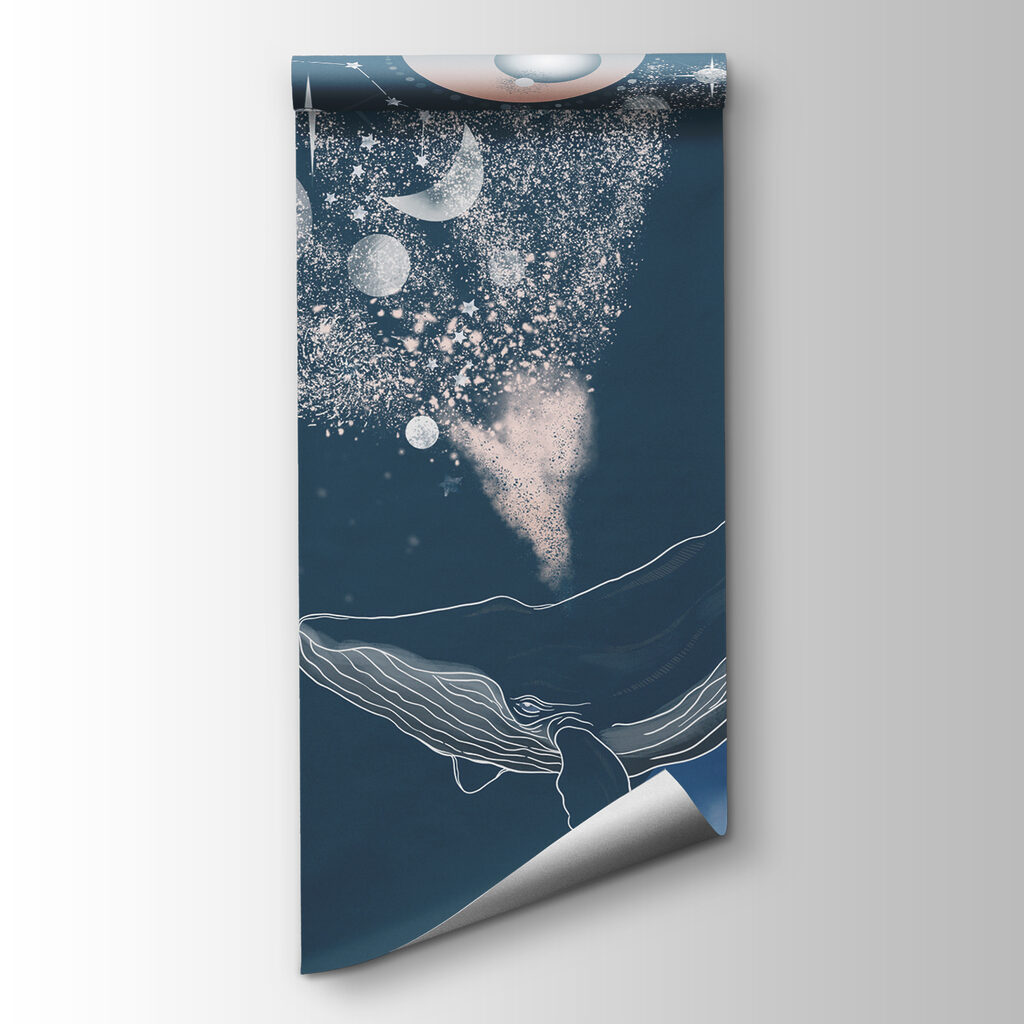Baleines parmi les planètes — vue du produit