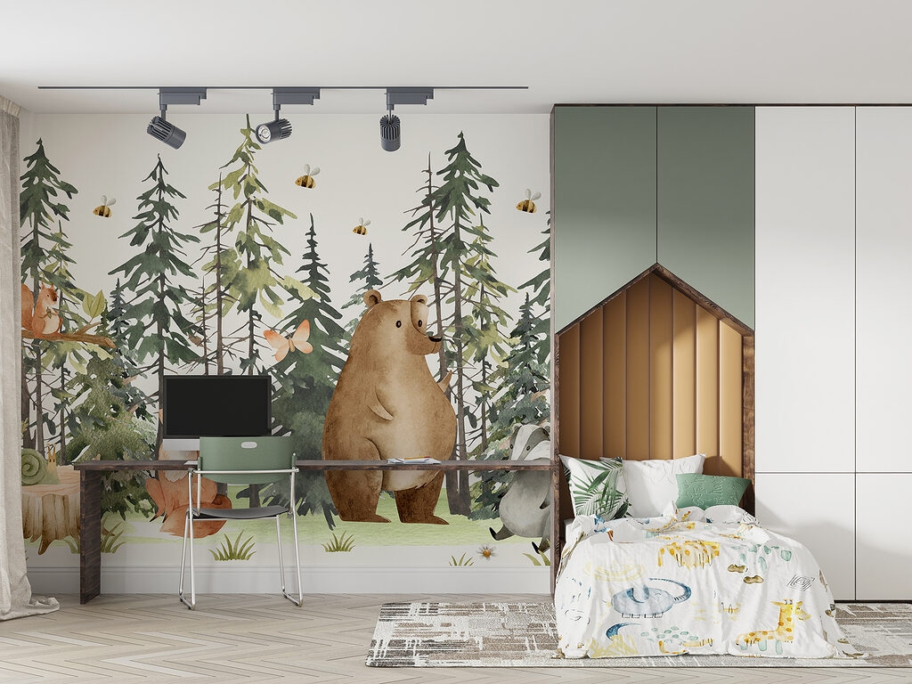 Ours parmi les sapins — intérieur 2