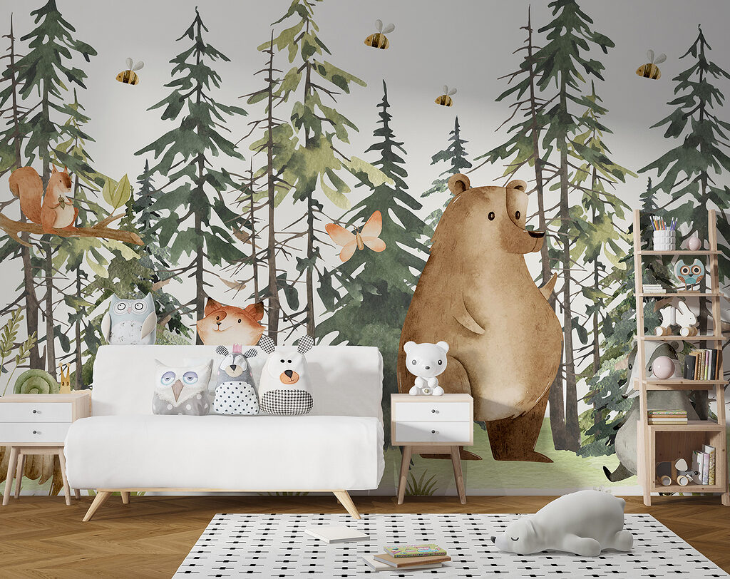Ours parmi les sapins — intérieur 3