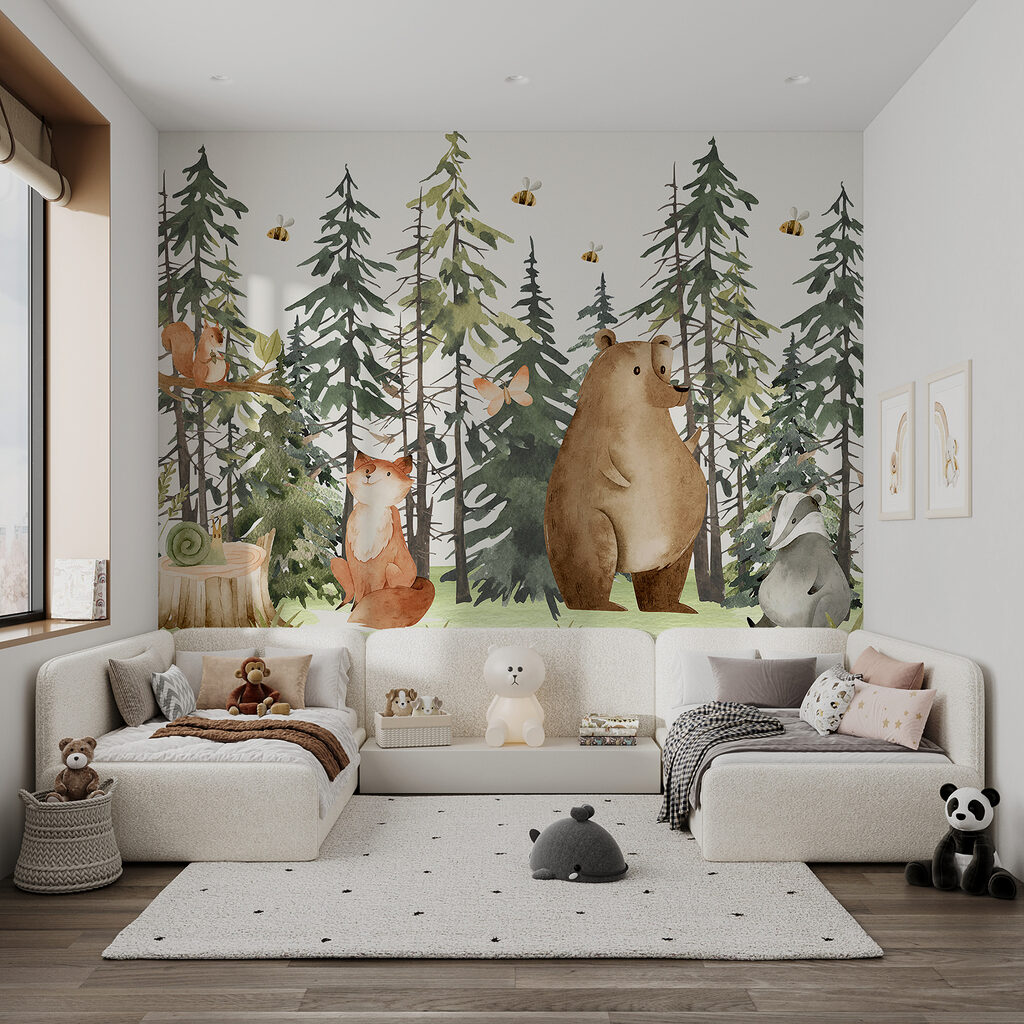 Ours parmi les sapins — intérieur 4