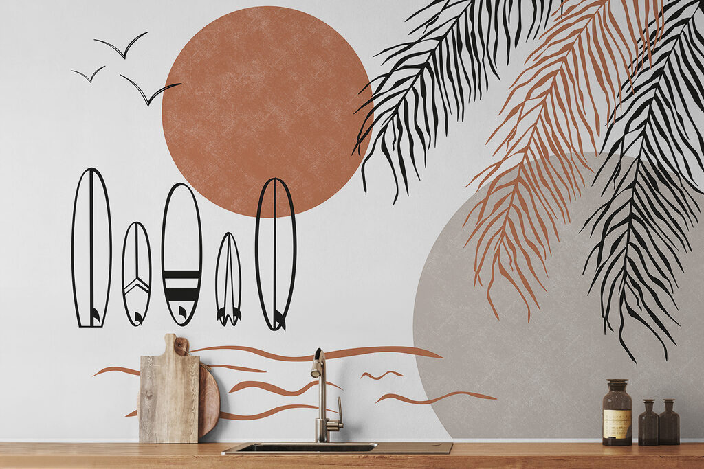 Surf, soleil et palmes — intérieur 1