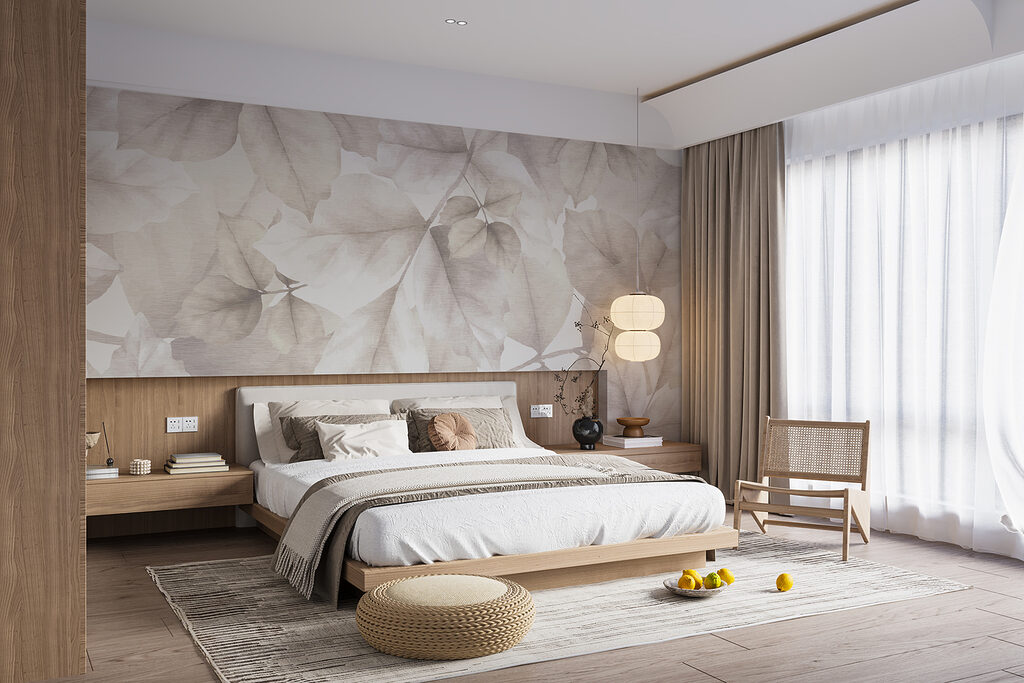 Feuilles en ombres translucides — intérieur 1