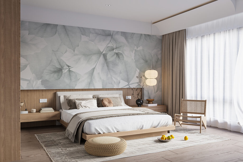Feuilles en ombres translucides — intérieur 1