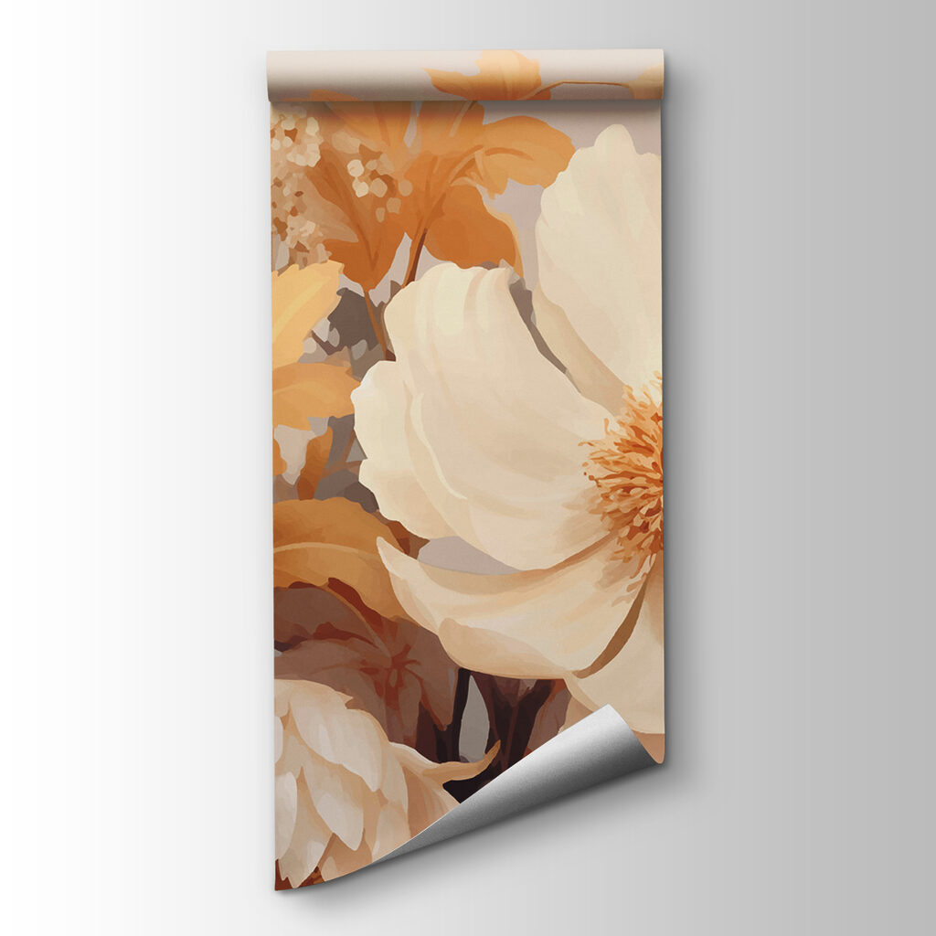 Fleurs aux tons chauds — vue du produit