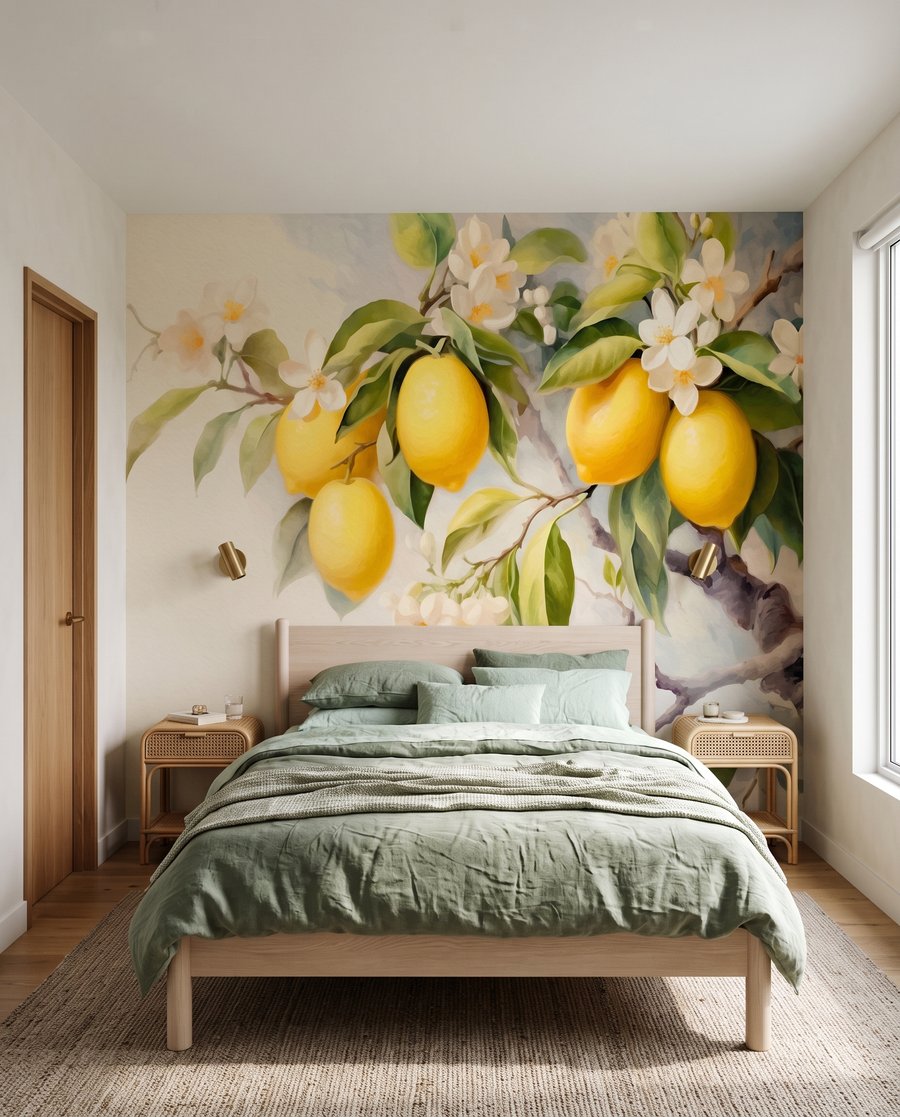 Citrons et ombres douces dans un intérieur