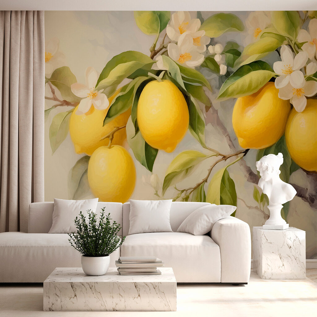 Citrons et ombres douces dans un intérieur