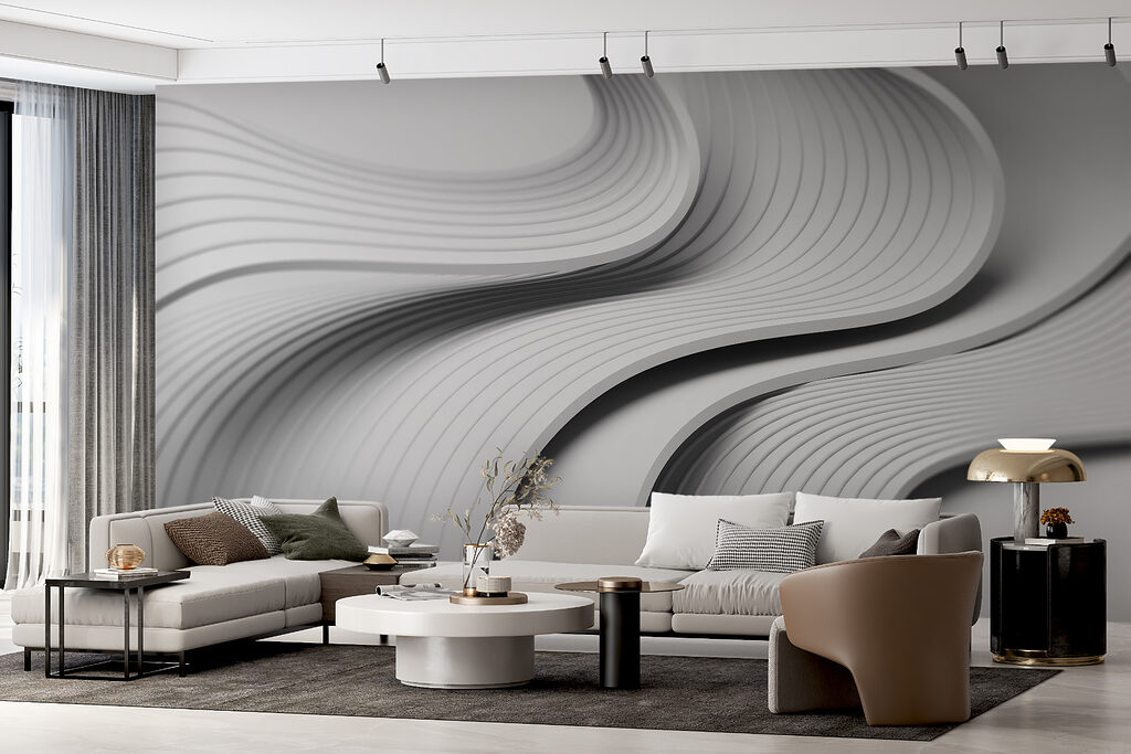 Plis en courbes fluides — intérieur 4