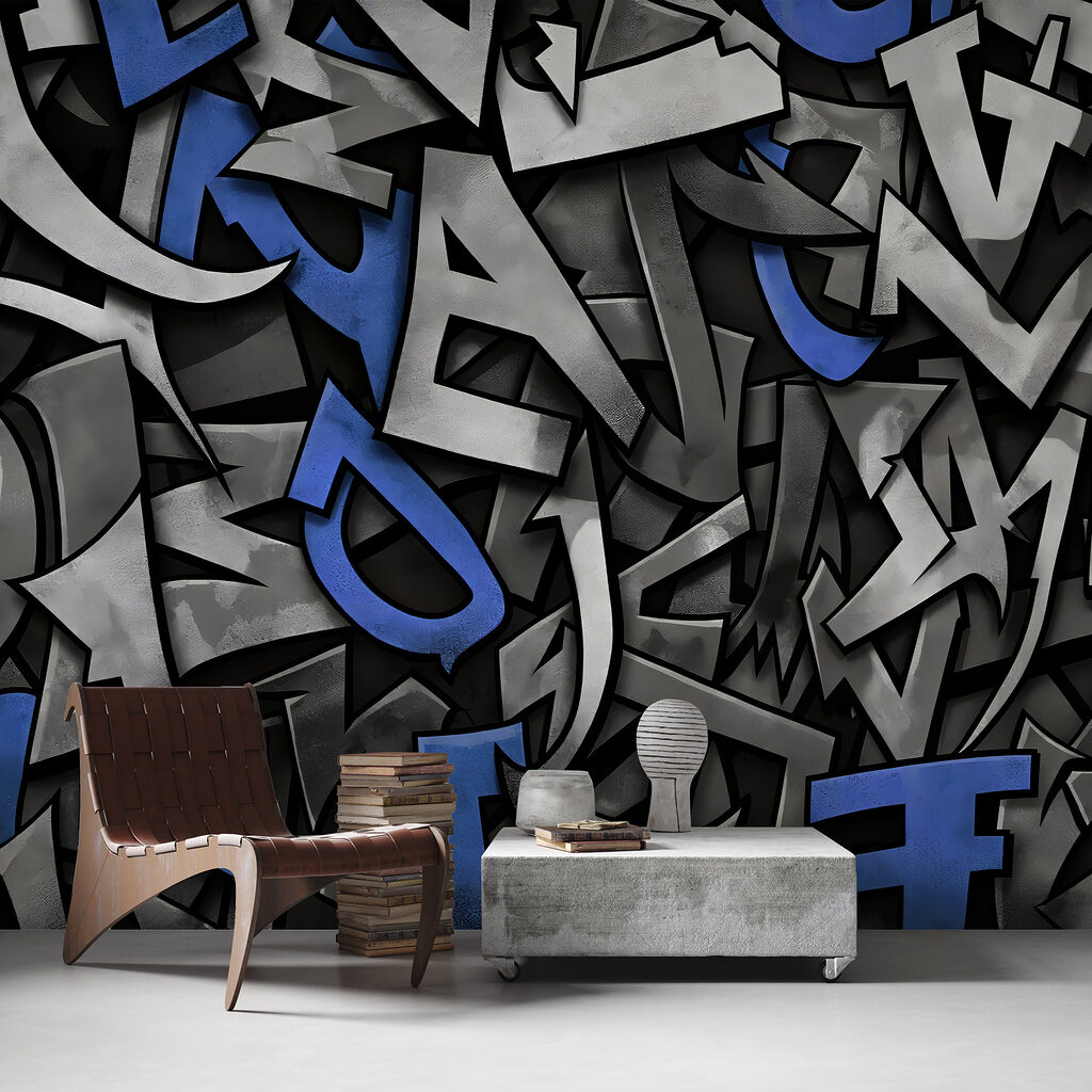 Lettres en couches sombres — intérieur 1