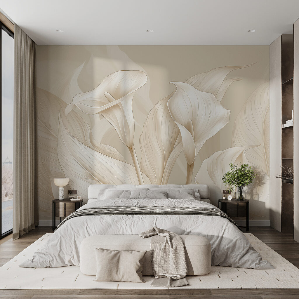 Corolles et feuilles plissées — intérieur 1