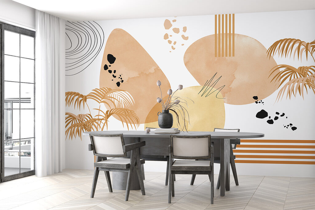 Palmes et formes libres — intérieur 2