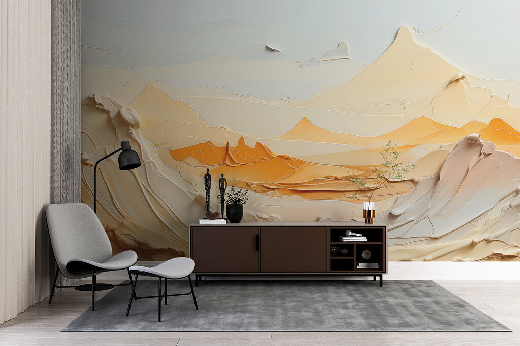Désert façon papier découpé — intérieur 2