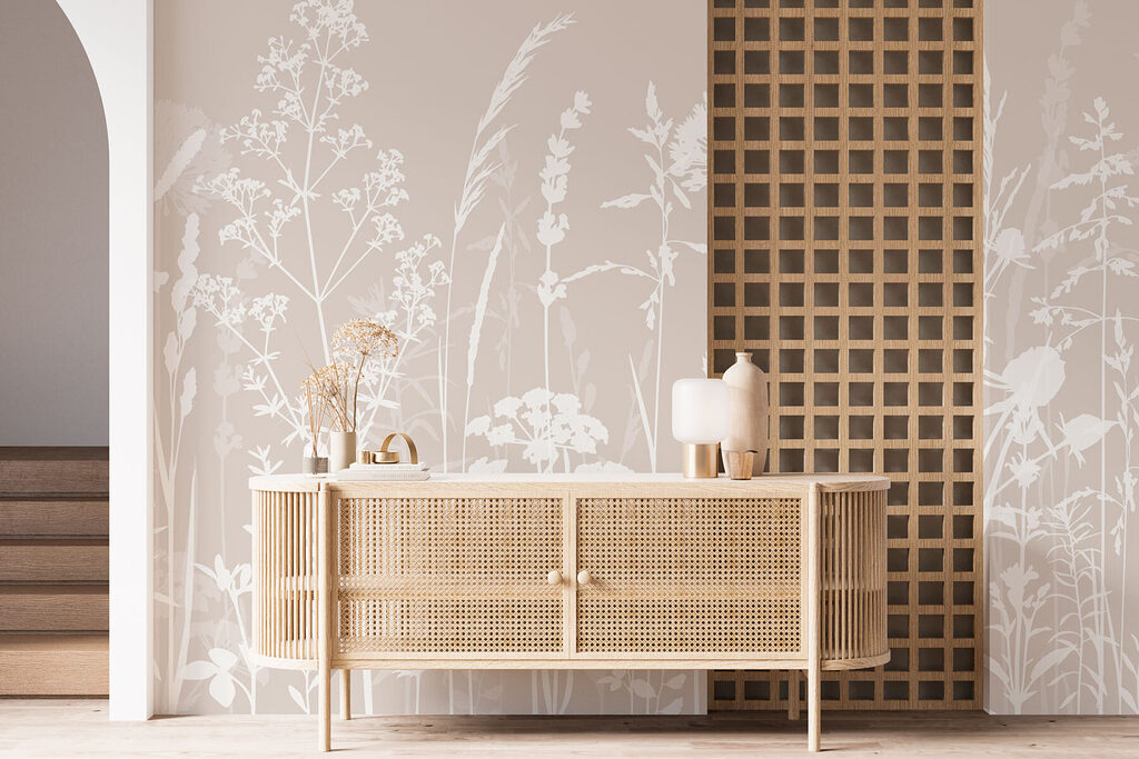 Prairie blanche finement dessinée — intérieur 1