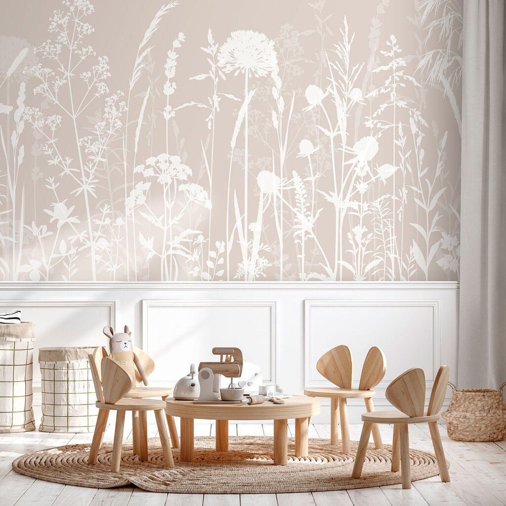 Prairie blanche finement dessinée — intérieur 2