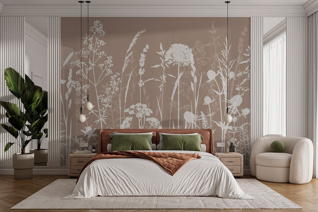Prairie blanche finement dessinée — intérieur 1